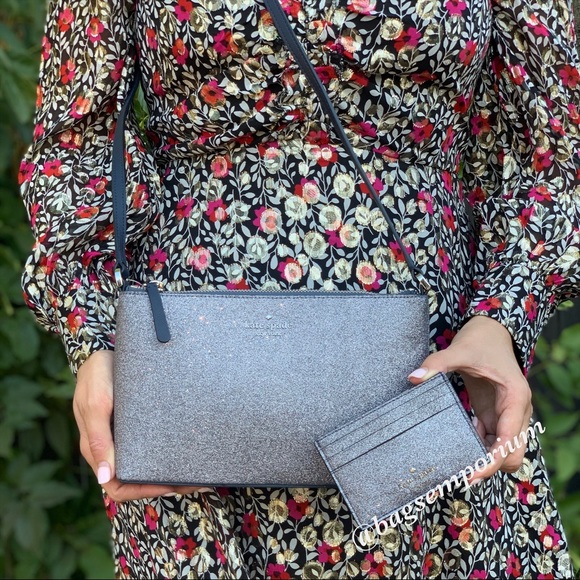 Kate Spade Joeley Glitter Crossbody 2PC Set - Picture 2 of 7